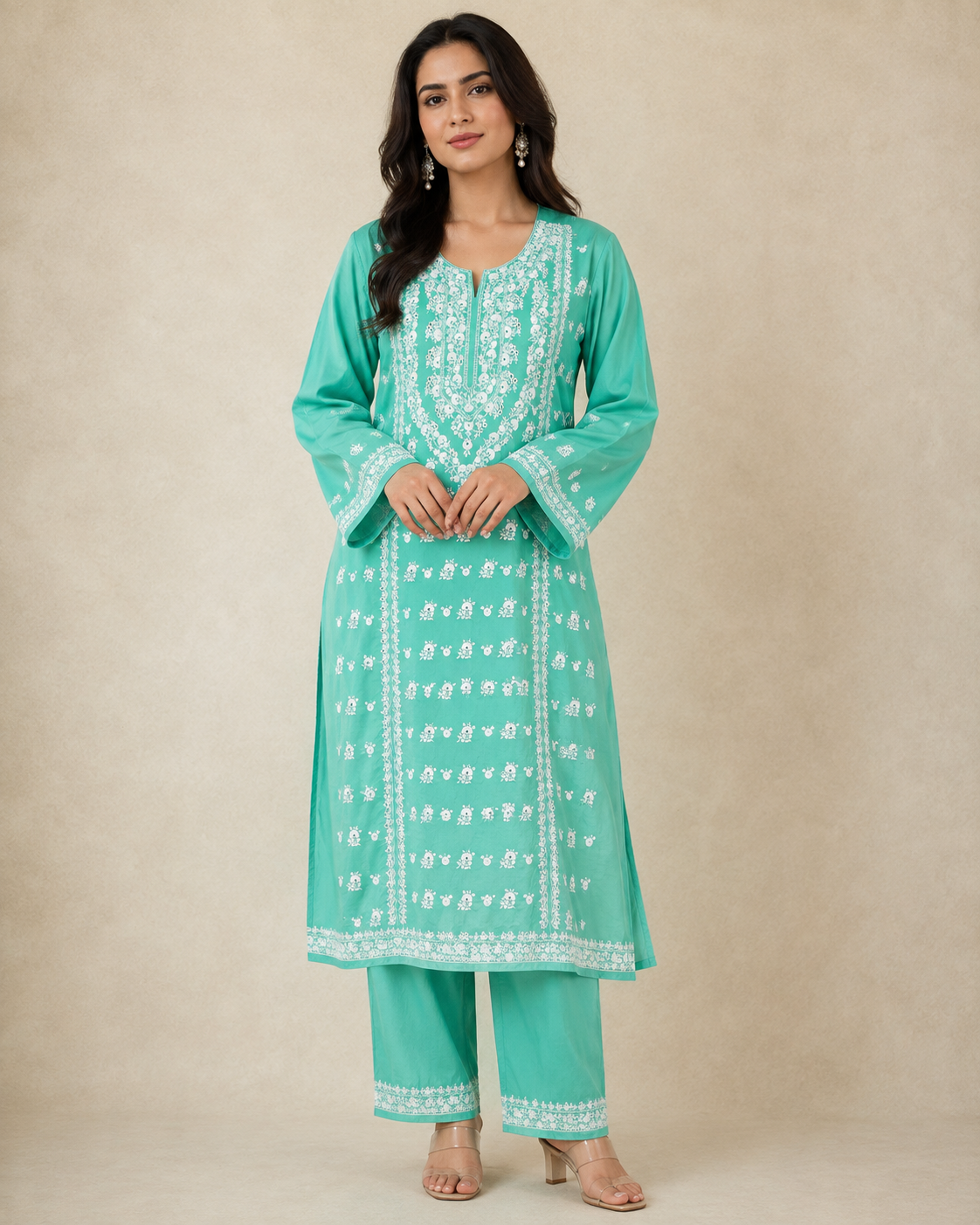 Aqua Garden | Embroidered Lawn 1-Piece