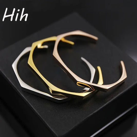 Hexagon Cuff Bangle